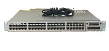 Cisco Catalyst WS-C3850-48P-S 48 PoE+ Gigabit Switch w/C3850-NM-4-1G MODULE picture