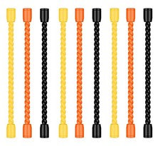 9PCS 4 Inch Silicone Cable Ties, Reusable Bendable Rubber Twist Ties | Flexib... picture