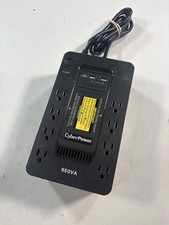 CyberPower SX650U 650VA 360W UPS Desktop Battery Backup Black Surge NO BATTERY picture