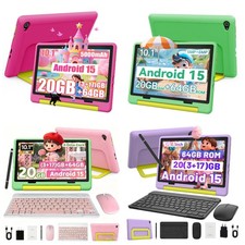 10.1 Inch Kids tablet 20GB RAM 64GB ROM(TF 1 TB) IPS LCD Android 15 WIFI 6 BT picture