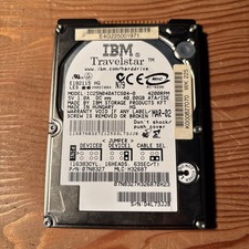 Vtg. IBM Travelstar 40GB 2.5