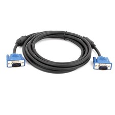 Blue 15 Pin SVGA VGA Adapter Monitor M/M Male To Male Cable Cord For PC TV 2.7M picture