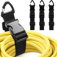 6 Pack 17 Inch Adjustable Extension Cord Holder Organizer with Triangle Clips picture