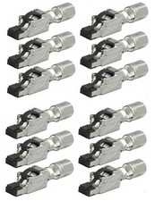 12Pcs CAT8 Shielded 40G RJ45 Network LAN Ethernet Cable Plug Connector Tool-Less picture