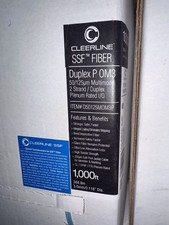 Cleerline SSF PLENUM Fiber Optical DUPLEX OM3 Multimode D50125MOM3P  - 1000ft picture