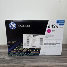 HP Genuine 642A Laserjet Toner Cartridge Magenta CB403A New OEM Sealed Box picture