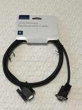 Insignia VGA Monitor Replacement 6’  Cable (Male-to-Male) NS-PV06501 New picture