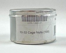 Kendall Howard 10-32 Cage Nuts 100-Pack Silver Server Rack Square Hole Snap In picture