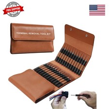48 Pcs Terminal Removal Tools with Leather Case, Depinning Tool Kit | Connect... picture
