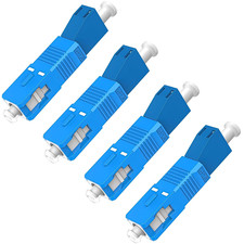 SC to LC Adapter-Single Mode 4 Pack, 9/125um SC/UPC Male to LC/UPC Female Optica picture