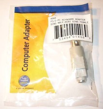 PS2 Female to AT Male Adapter - 6 Pin Female to 5 Pin Male - F to M Converter picture