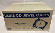 Box Of 60 ULINE Clear Tray CD Jewel Case Standard Bulk Unused S-7766 ,S-5671 picture