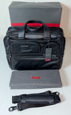 Tumi - Alpha 3 - LEATHER - Expandable Organizer Computer Brief - 1173211041 picture
