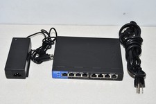 ^ Linksys LGS108PV2 8-Port Buisness Desktop Gigabit PoE+ Switch #X6817 picture