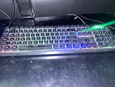 onn. LED Gaming Keyboard Wired USB RGB Illuminated QWERTY English Black picture