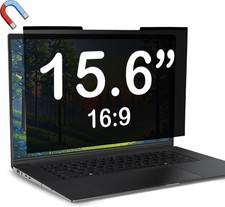 15.6 Inch Magnetic Privacy Screen for Laptops, Anti-Glare Shield, Fits 16:9 FHD picture