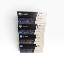 HP 508X CF360X CF361X CF362X CF363X Toner Cartridge Set of 4 C,M,Y, (B Open box) picture