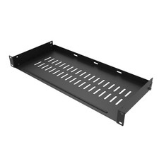 JINGCHENGMEI 1U Disassembled Vented Rack Shelf Universal Rack Tray No Lip for 19 picture