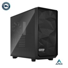 ATX Mid Tower Computer Case Mesh Front Tempered Glass Window E-ATX 360mm picture