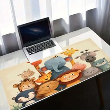 Cute Cartoon Animal Themed Desk Mat, Non-Slip Mouse Pad for Home and Office, S picture