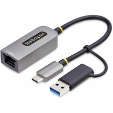 StarTech 2.5GbE USB-C to Ethernet Adapter with USB-A Converter picture