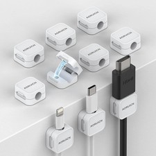 10 Pack Magnetic Cord Organizer, Magnetic Cable Clips for Desk Cable Management, picture