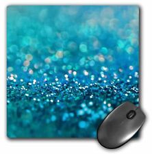 3dRose Sparkling Teal Blue Luxury Shine Girly Elegant Mermaid Glitter  MousePad picture