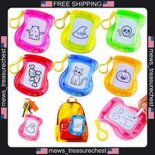 Mini Magnetic Drawing Boards 16 Pack for Kids, Colorful Doodle Sketches picture