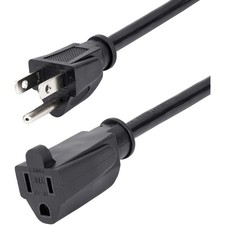 StarTech 3 ft Power Extension Cord - NEMA 5-15R to NEMA 5-15P picture