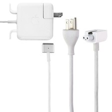Apple 45-Watt MagSafe 2 Laptop Charger with 3-Prong & Folding Plug Kit (A1436) picture