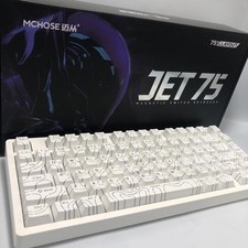 MCHOSE Jet75 eSports Gaming Keyboard White JP TKL Used picture