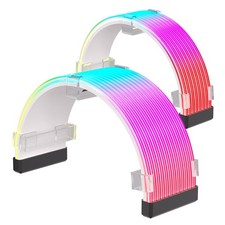 RGB Cable Extension PC Kit, Flexible ARGB Lighting Sleeves, RGB PC Cables Ext... picture