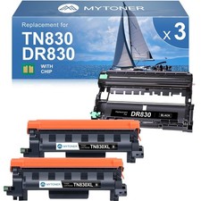 MYTONER Compatible Toner Cartridge and Drum Unit for Brother TN830 1PACK picture