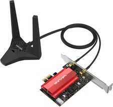 New - WAVLINK WiFi 6E AXE5400 Tri-Band PCIe Card Bluetooth 5.3 Desktop Adapter picture