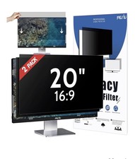 2-Pack 20 Inch Privacy Screen for Computer Monitor 16:9 Anti Blue Light Glare picture