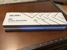 DELAMU CC01 Cable Raceway Cord Cover Kit 157in White NEW Sealed picture