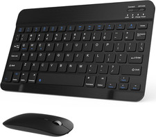 Rechargeable Bluetooth Keyboard and Mouse Combo Universal Ultra Slim Wireless picture