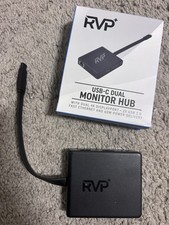 RVP+ Genuine USB-C Dual Monitor Hub 4K Displayport 2X USB 2.0 60W Power Delivery picture