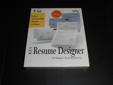 Key Resume Designer (PC, 1996) Factory Sealed. picture