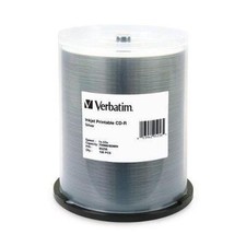 400 (4x100) VERBATIM CD-R CDR 52X  Silver Inkjet Printable 100pk Spindle 95256 picture