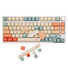 145 Keys Summer Love Keycaps, Cherry Profile, PBT Dye-Sub, Orange, ANSI Layout picture