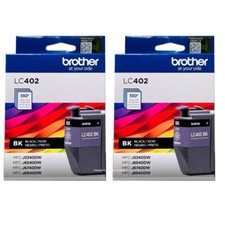 2pcs Brother Genuine LC402 Black  Ink Cartridges Brother 402 Ink picture