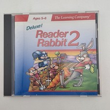 Reader Rabbit 2 Deluxe (PC, 1994) With Instruction Manual - Excellent Disc picture
