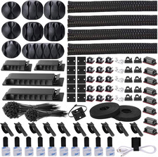 311Pcs Cable Management Organizer Kit 4 Cable Sleeve Split picture