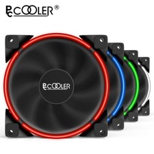Computer 120mm LED PC Cooling Case Fan 4pin Pwm Fan Light Guide Ring Silent Fan picture