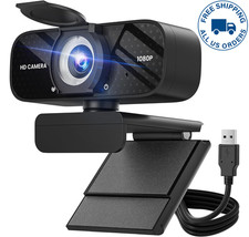 Full HD 1080P Webcam Built-n Mic Wide Angle Auto Focus Privacy Cover Plug & Play picture
