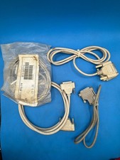 Lot of 3 Vintage DB25 Serial/Parallel Computer Cables, 1 DB9 End - new & used RE picture