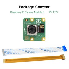 Raspberry Pi Camera Module 3, 12MP high resolution Auto-Focus IMX708 75°/120°FOV picture