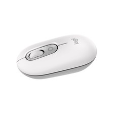 Logitech Pop Wireless Mouse Off White Compact Bluetooth Design Silent Touch picture