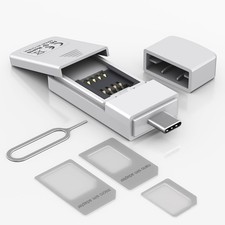 USB C SIM Card Readers - Sim Card Adapter Kit, Standard, Micro, Nano Sim Card... picture